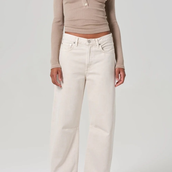 Citizens Of Humanity Beige Button-Up Long Sleeve Top - Picture 4 of 7